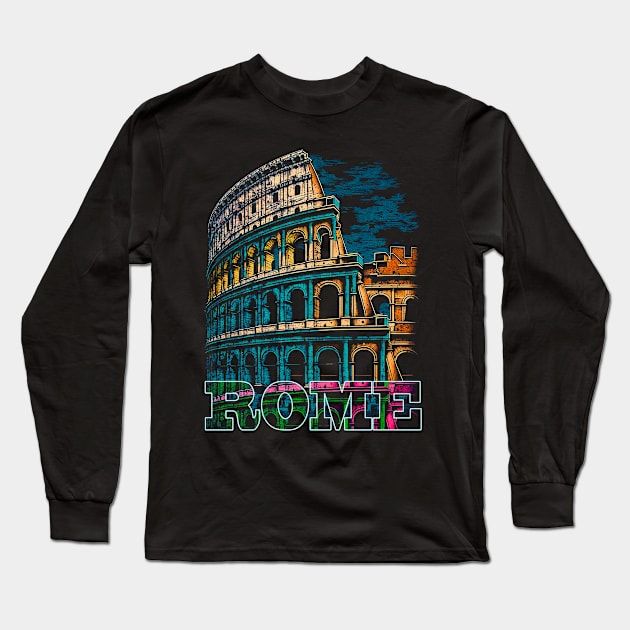 coliseum Long Sleeve T-Shirt by alvalferca